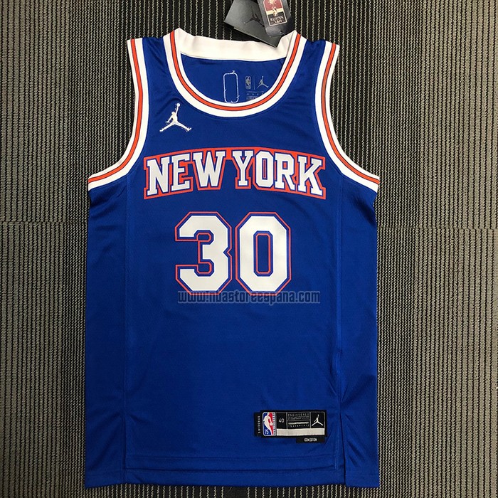 Camiseta New York Knicks Julius Randl NO 30 Statement 2020-21 Azul